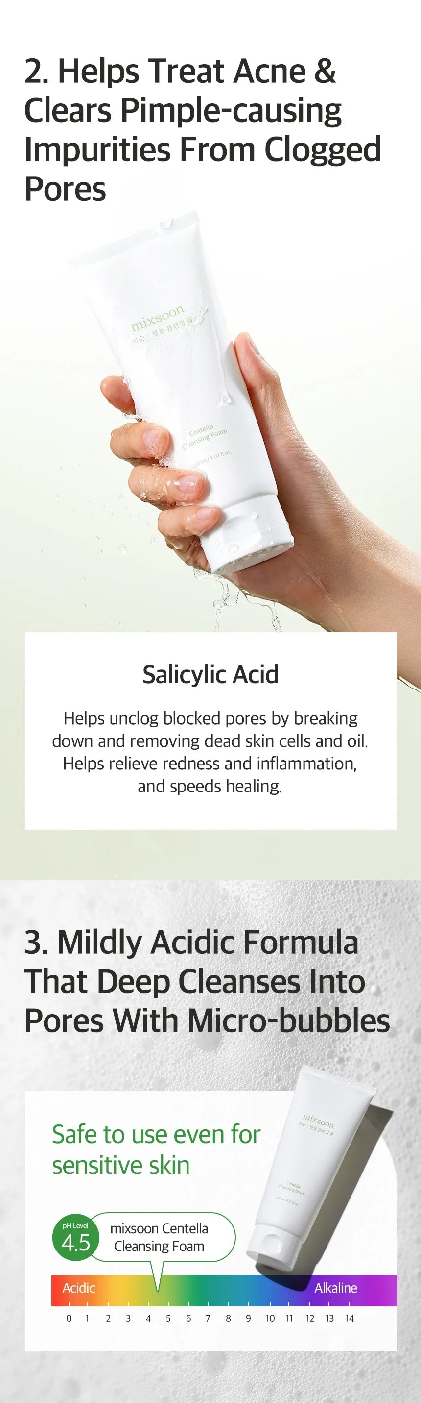 Mixsoon - Centella Cleansing Foam 150ml