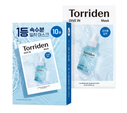Torriden DIVE-IN Low Molecule Hyaluronic Acid Mask (10 Pack)
