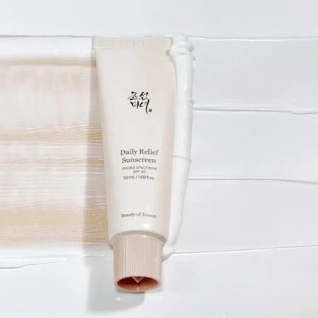 Tube of Daily Relief Sunscreen on a white background