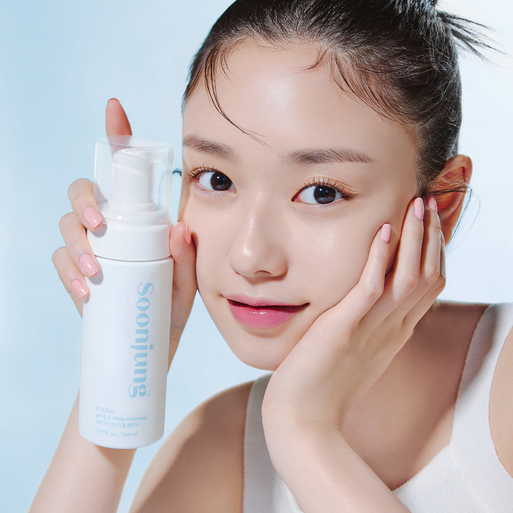 whipped-cream textured face wash