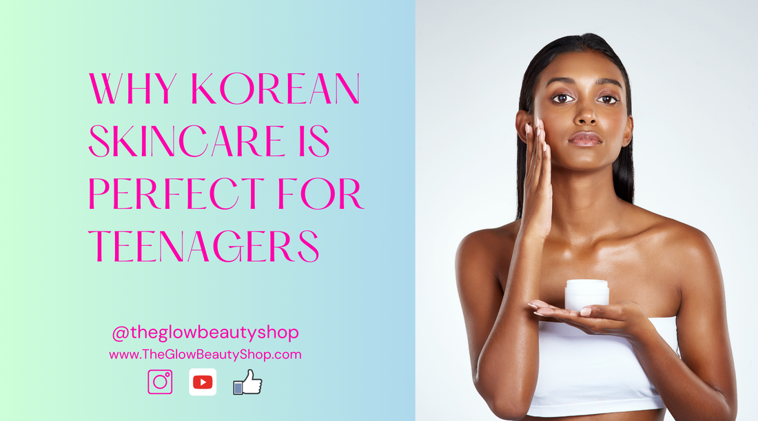 Korean skincare for teens – gentle K-beauty routine with hydrating toners, serums, and SPF for young skin