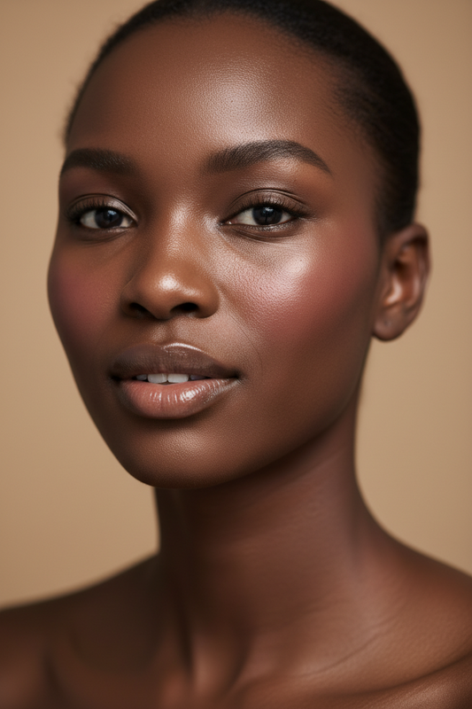Teen with combination skin showing oily T-zone — K-beauty skin type guide
