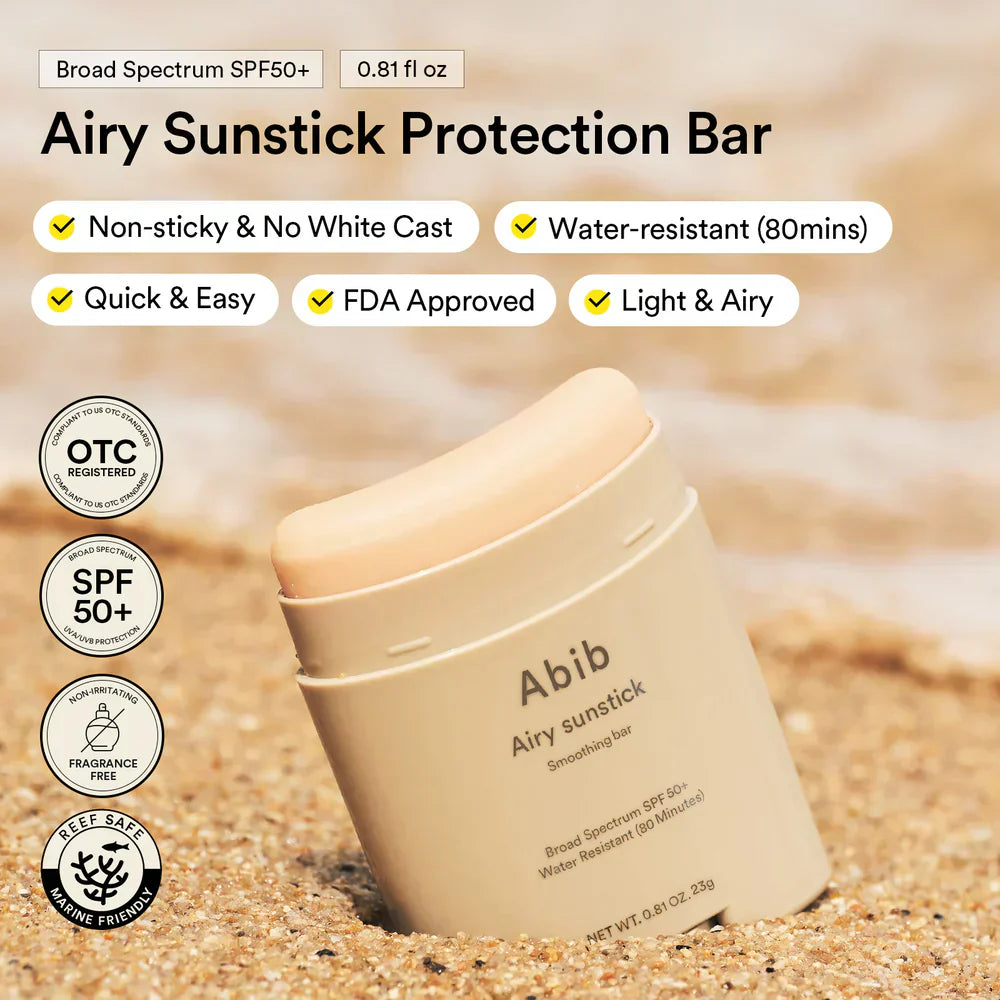 Abib airy sunstick showing benefits