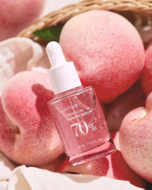 Anua Niacinamide Serum Peach 70% with peaches