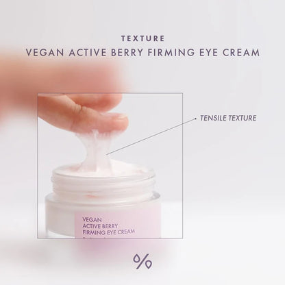 Dr. Ceuracle - Vegan Active Berry Firming Eye Cream 32g Vegan active berry firming eye cream with a hand demonstrating its texture on a light background