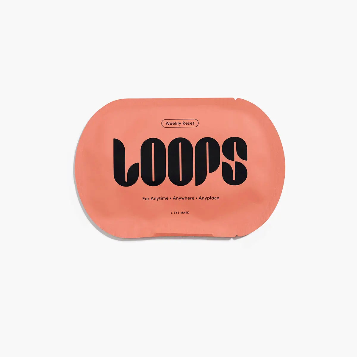 LOOPS Under Eye Mask on white background