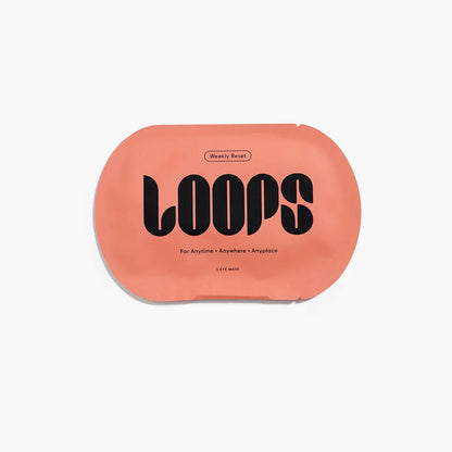 LOOPS Under Eye Mask on white background