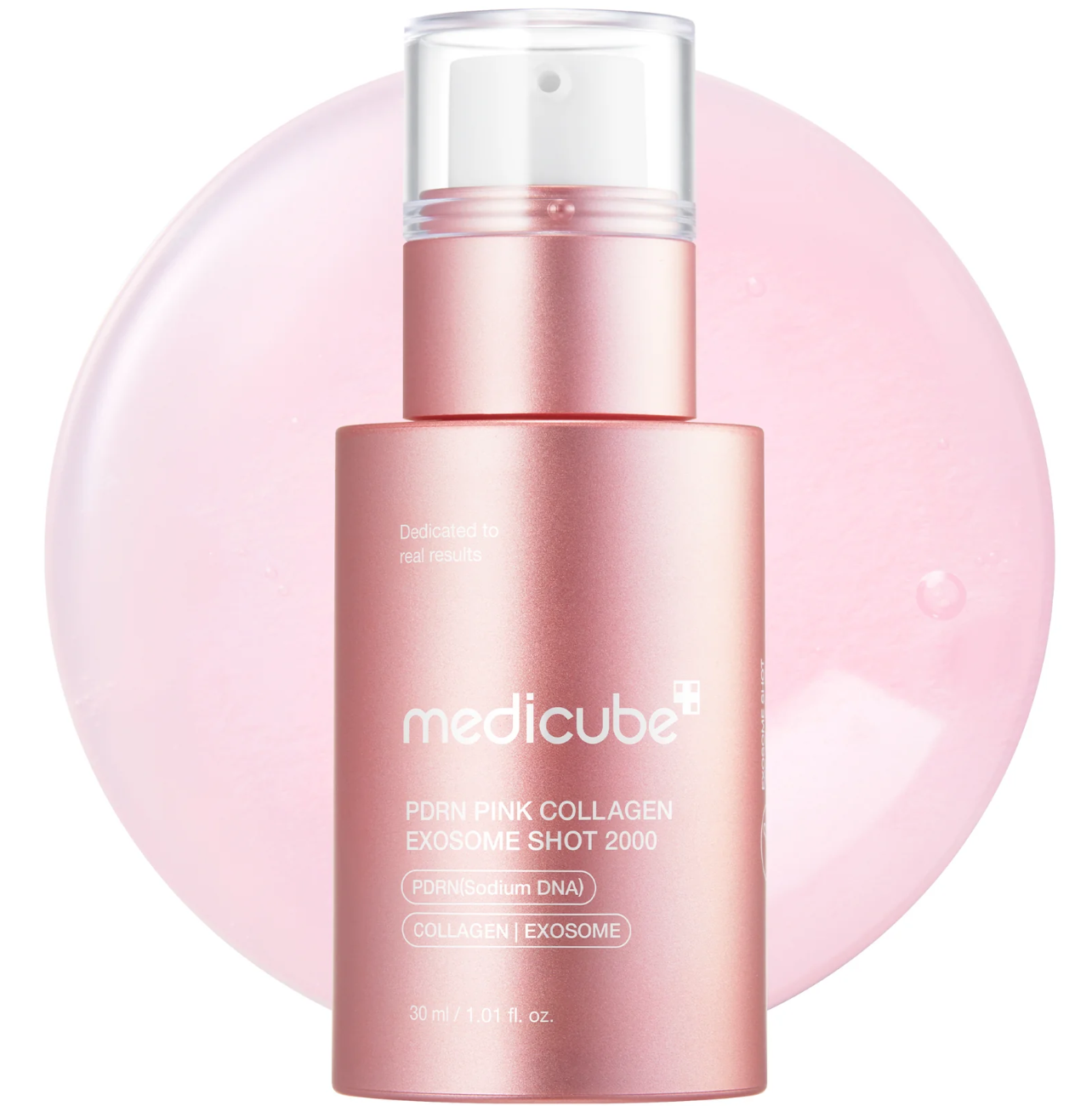 Medicube PDRN Pink Exosome Shot Serum 7500 30ml – clinic-grade Korean serum with Salmon PDRN and exosome spicules