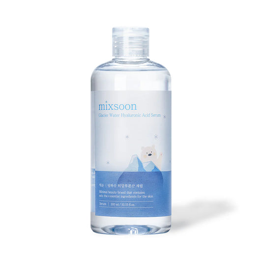 Mixsoon Glacier Water Hyaluronic Acid Serum 300ml on white background