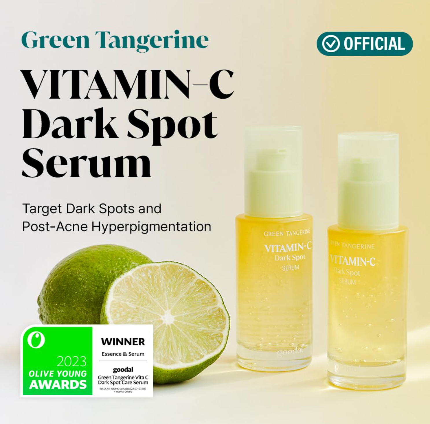 Green Tangerine Vita C Dark Circle Eye Cream - Goodal