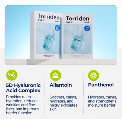 Torriden DIVE-IN vegan and cruelty-free mask