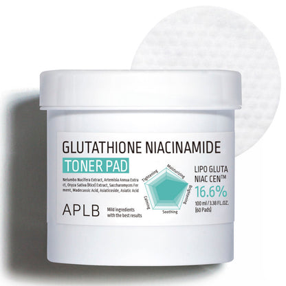 APLB Glutathione Niacinamide Toner Pad 100ml/60pads