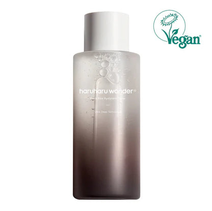 Haruharu Wonder Skincare bottle with gradient design and 'Vegan' label on a white background