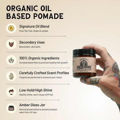 Johnny Slicks Organic Oil Based Pomade