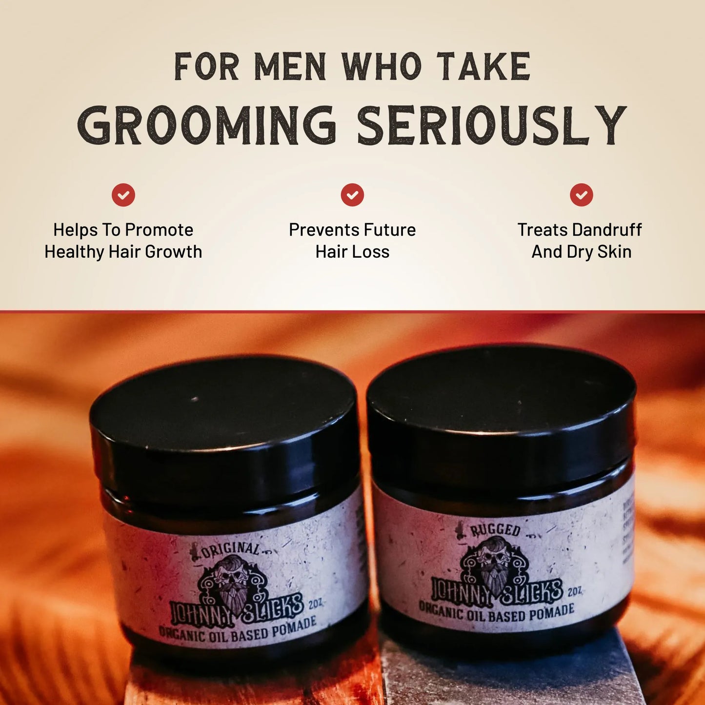 Johnny Slicks Organic Oil Based Pomade